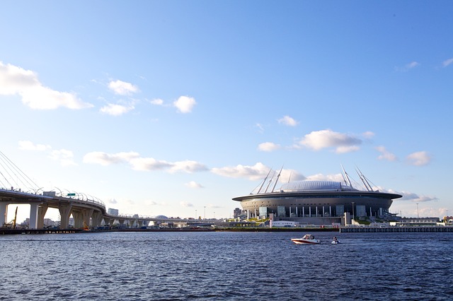 Estádio localizado na cidade de São Petersburgo